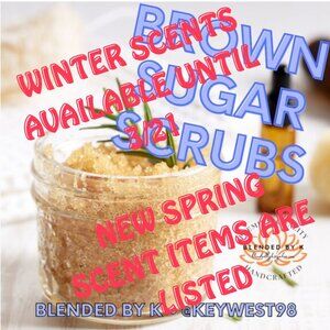Brown Sugar Scrubs by Blended by K ~ 8 oz